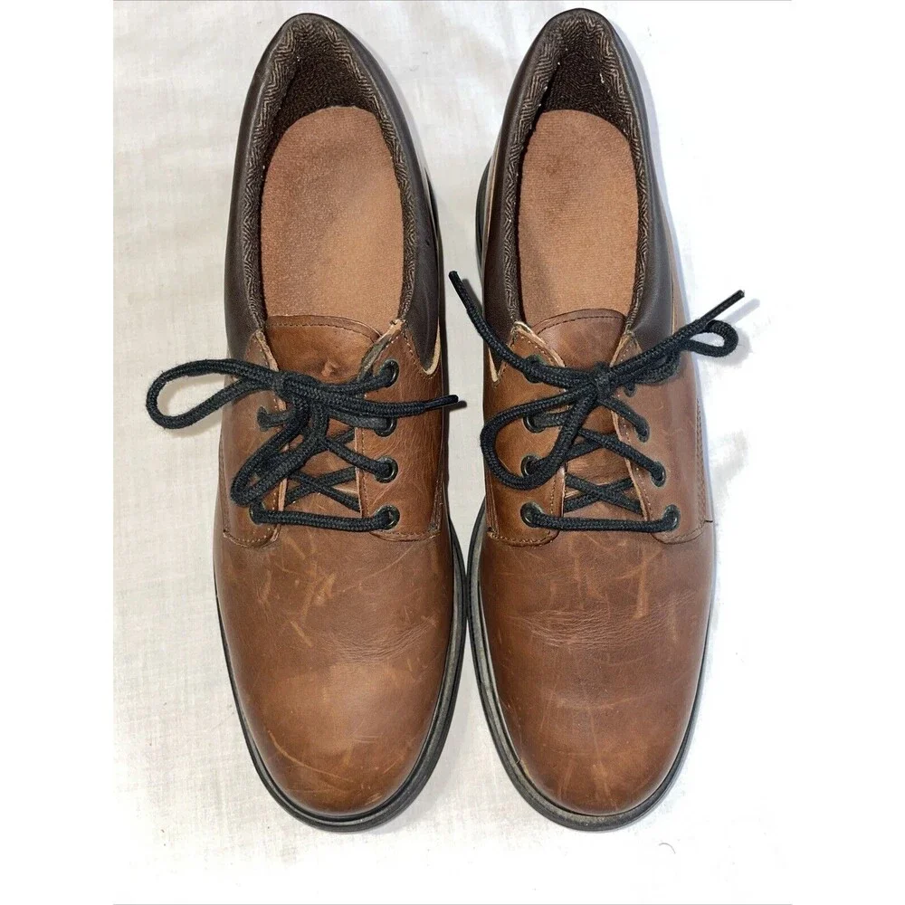 Redwing Men’s Work Shoes Size 11.5 B Brown Leather Oxfords Workwear Rugged